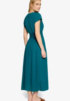 Maxikleid mit geraffter Taille