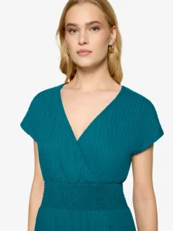 Maxikleid mit geraffter Taille