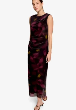 Mesh-Kleid mit Blumen