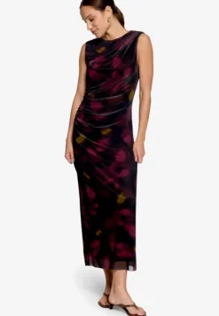 Mesh-Kleid mit Blumen