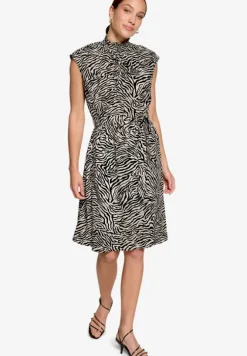 Midikleid mit Zebraprint