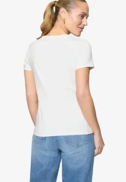 Print-T-Shirt mit Glitzerdetails