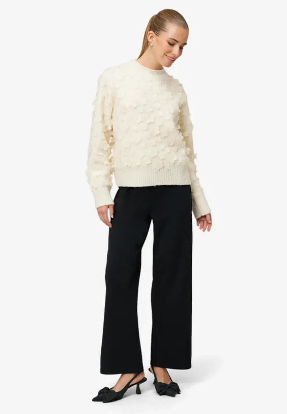 Pullover mit 3D Blüten