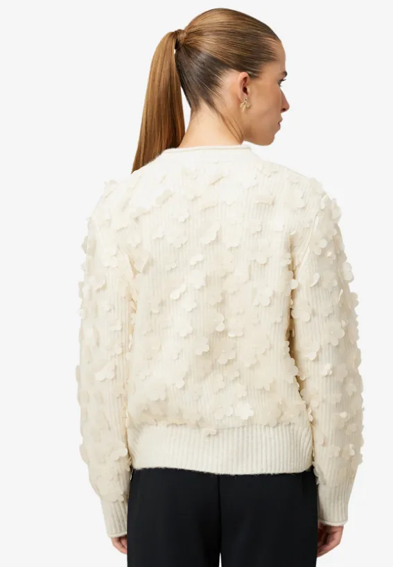 Pullover mit 3D Blüten