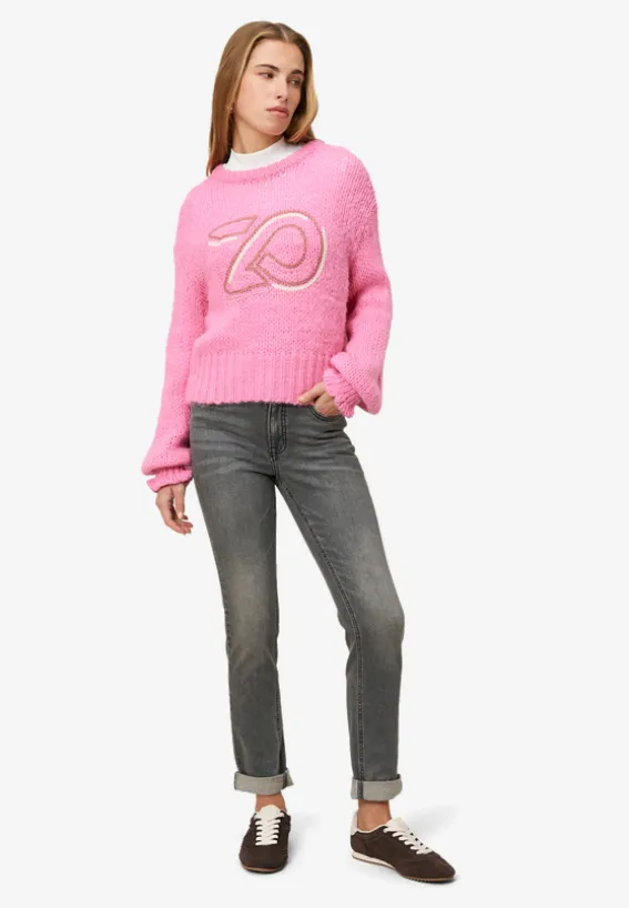 Pullover mit Logostickerei