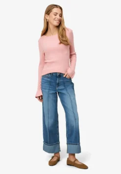 Pullover mit Volants am Ärmel