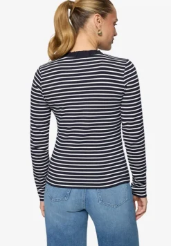 Ringelshirt mit Knopfleiste