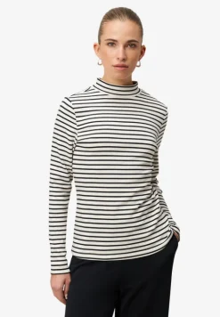 Ringelshirt mit Stehkragen