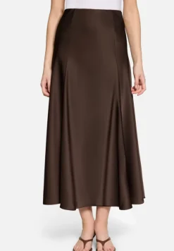 Satinrock Maxi mit Gummibund