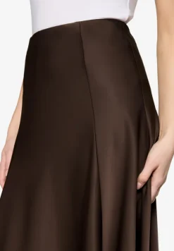 Satinrock Maxi mit Gummibund