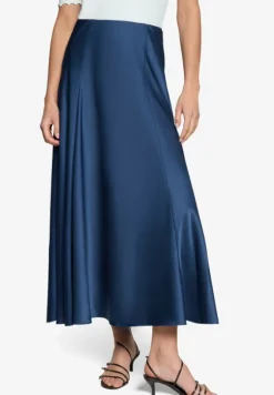 Satinrock Maxi mit Gummibund