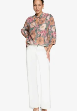 Schlupfbluse mit Blumenmuster