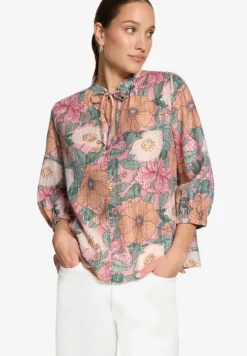 Schlupfbluse mit Blumenmuster