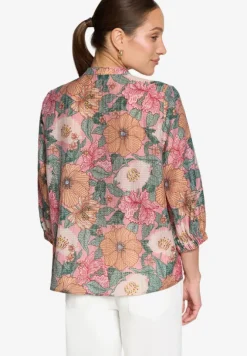 Schlupfbluse mit Blumenmuster