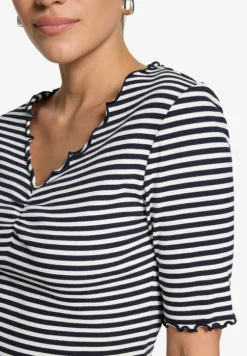 Shirt gestreift mit Raffung