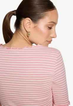 Shirt gestreift mit Raffung