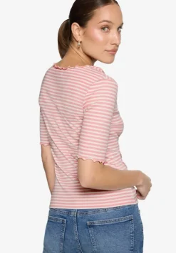 Shirt gestreift mit Raffung