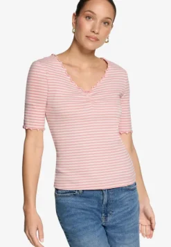 Shirt gestreift mit Raffung