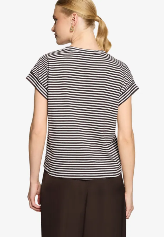 Shirt gestreift mit V-Ausschnitt