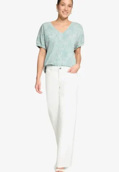 Shirt mit Blumen-Stickerei