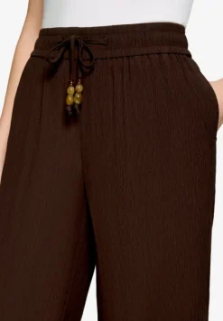 Stoffhose 7/8 mit Bindedetail