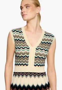 Strickkleid mit Lurexfaden