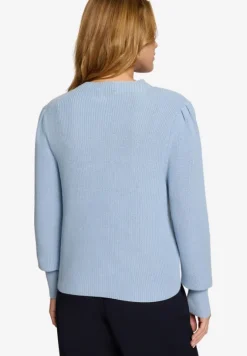 Strickpullover mit Ballonärmeln
