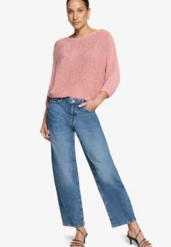Strickpullover mit Fledermausärmeln