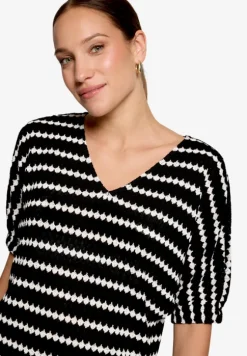 Strickshirt mit Streifen