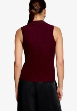 Stricktop mit Knopfleiste