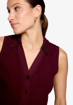 Stricktop mit Knopfleiste