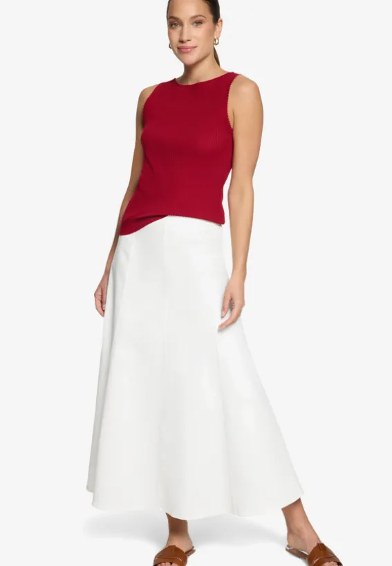 Stricktop mit U-Boot Ausschnitt