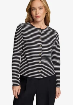Sweatjacke mit Knopfleiste
