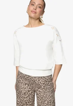Sweatshirt mit Lochmuster