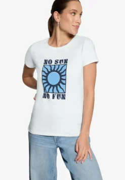 T-Shirt mit Print No Sun No Fun