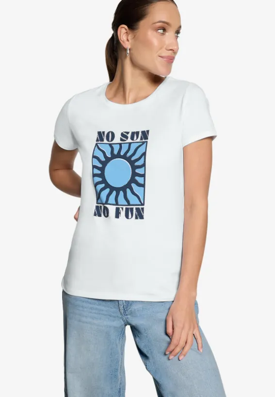 T-Shirt mit Print No Sun No Fun