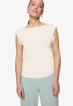 T-Shirt Rüschen mit Perlen