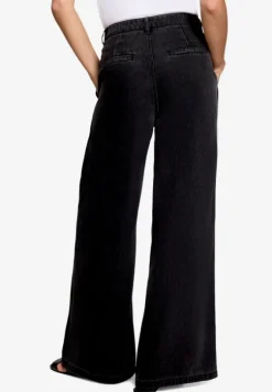 Wideleg-Hose mit Bundfalten